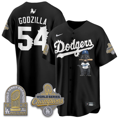 Los Angeles Dodgers x Godzilla Vapor Jersey- Stitched