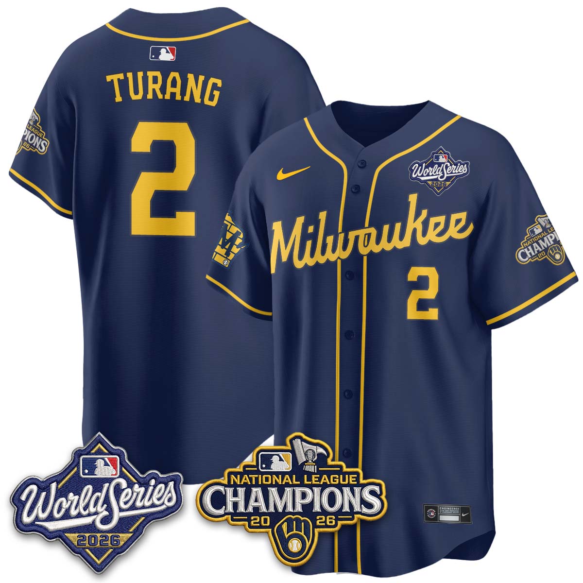MIL 2026 NL Champions Vapor Jersey - Stitched n1