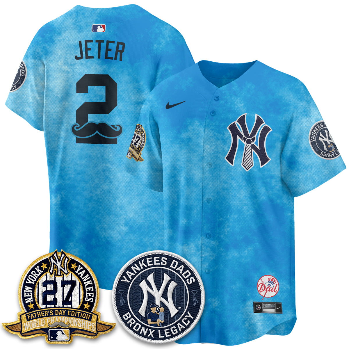 NYY Happy Father's Day 2026 Jersey - Stitched