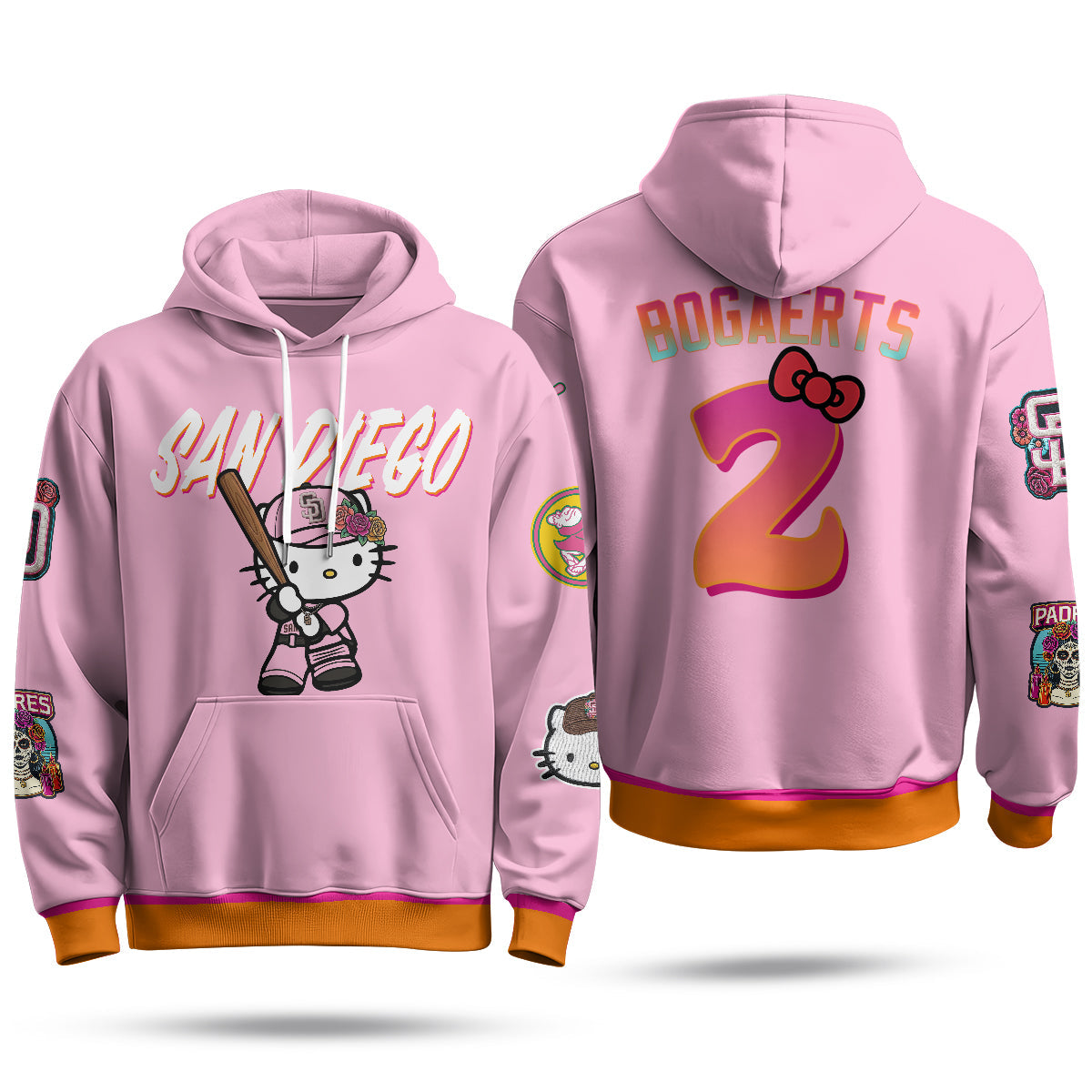 San Diego Padres x Meow KT Fleece Hoodie - Printed