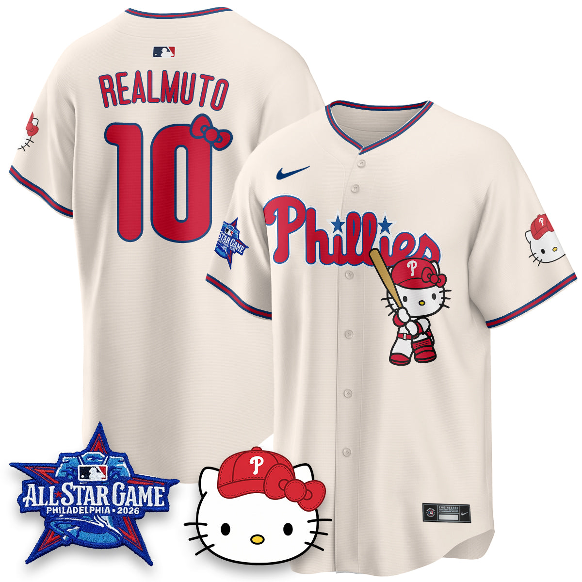 Philadelphia Phillies x Meow Kitty Vapor Limited Jersey V2- Stitched