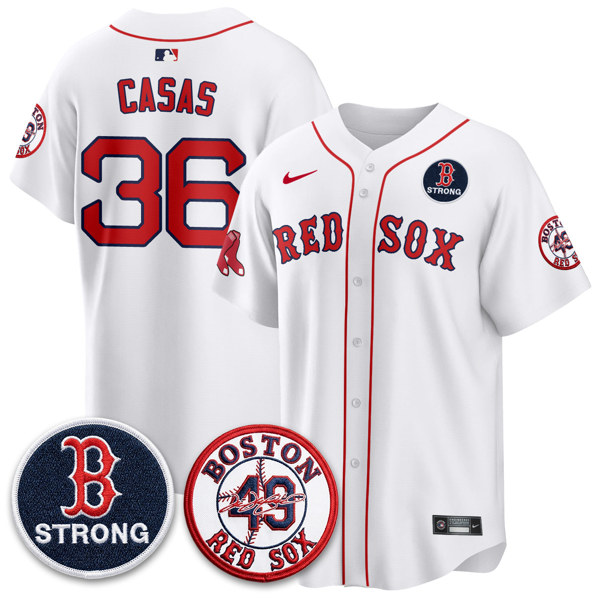 BOS Tim Wakefield Memorial Patch Vaper Premier Limited Jersey - All Stitched V2