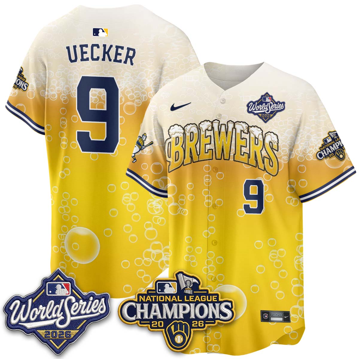 MIL "Pitcher & Pint" 2026 NL Champions Vapor Jersey - Stitched