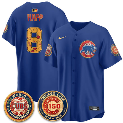 Chicago Cubs Deep Dish Pizza Vapor Limited Jersey - Stitched