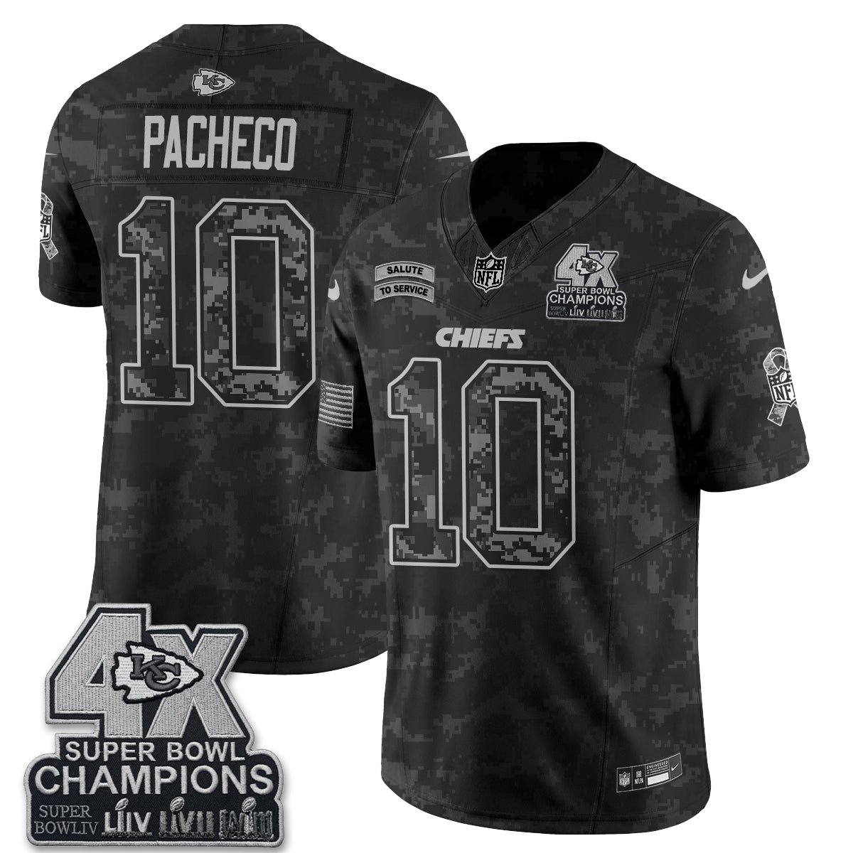 KC 2026 Salute to Service Vapor Jersey V2- Stitched