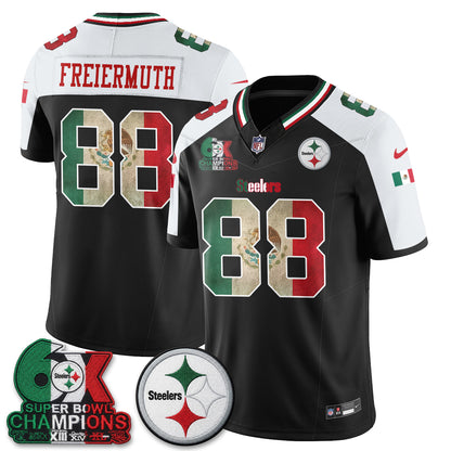 Pittsburgh Steelers Mexico Edition Vapor Jersey - Stitched