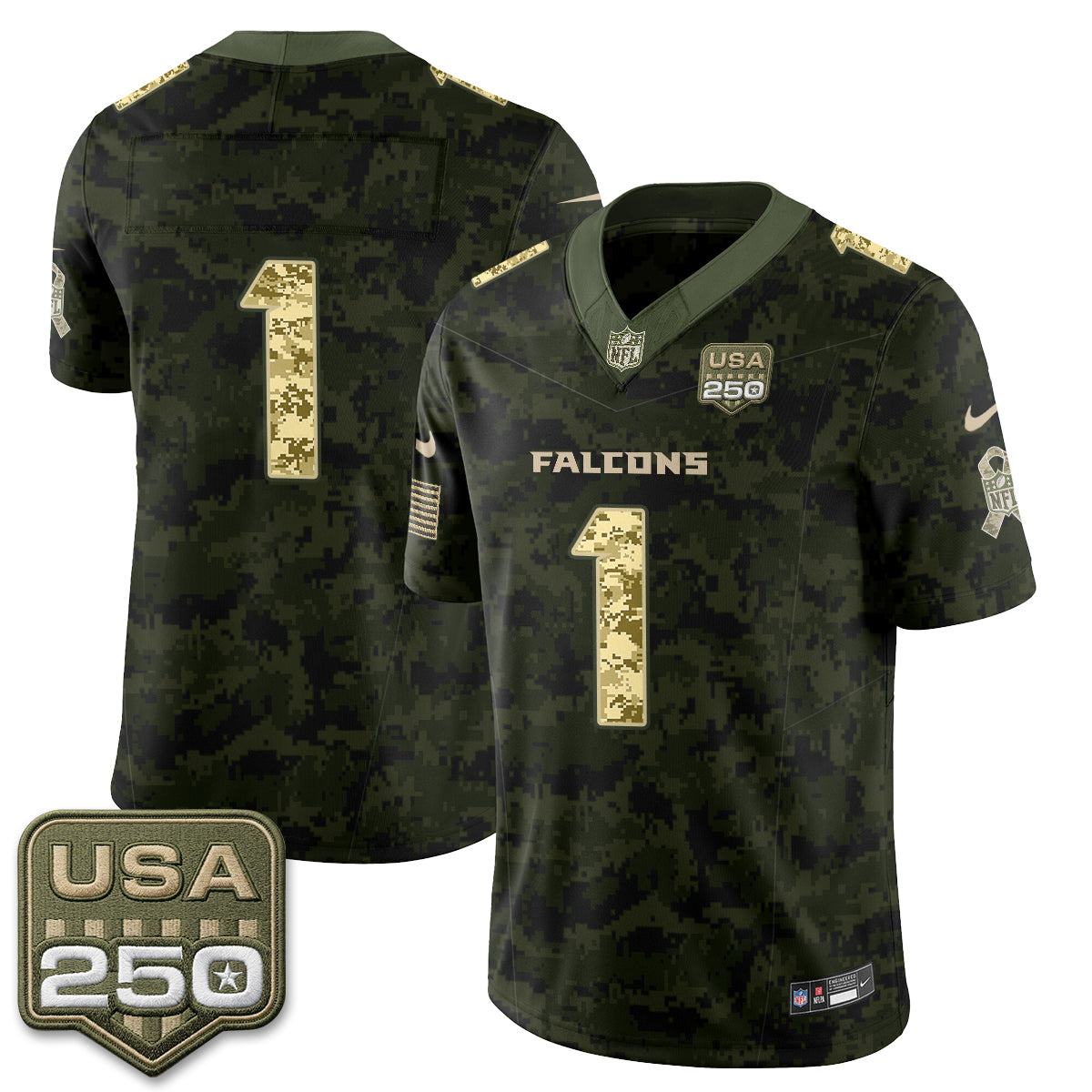 Atlanta Falcons 2026 Salute to Service Vapor Jersey - Stitched