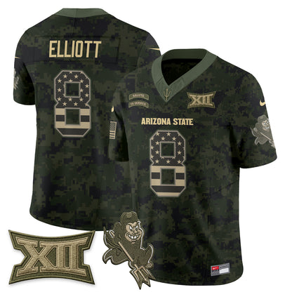 Arizona State Sun Devils 2026 Salute to Service Vapor Jersey - Stitched