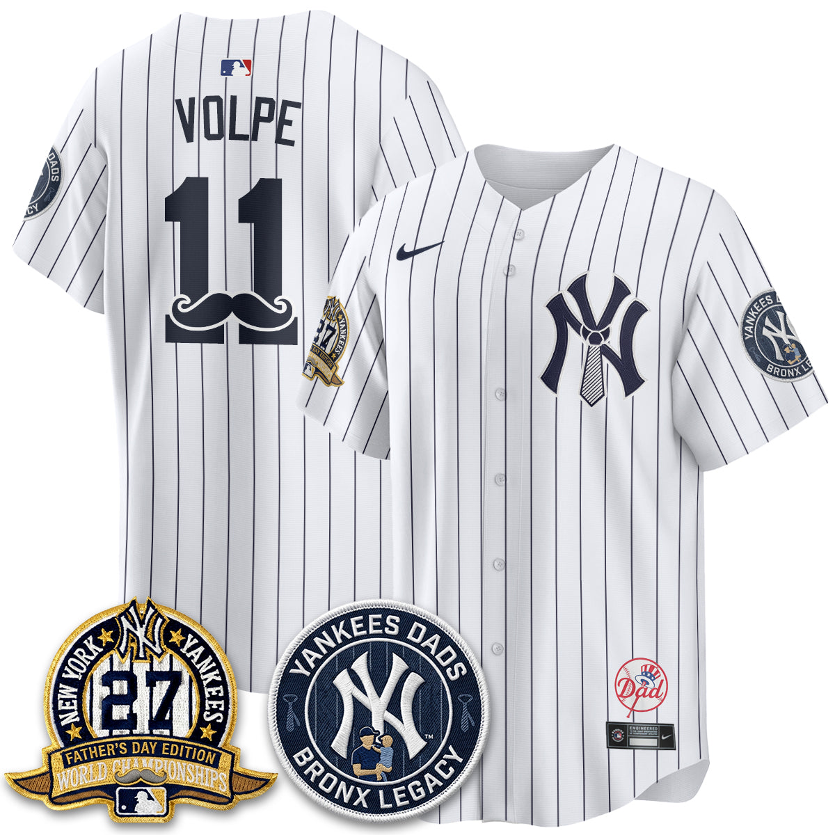 NYY Happy Father's Day 2026 Jersey - Stitched