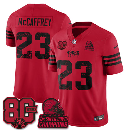 San Francisco 49ers Slasher Edition Vapor Jersey - Stitched