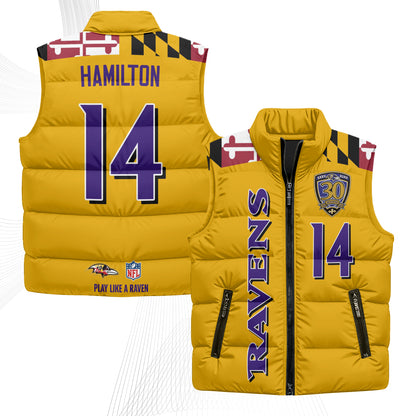 BAL Maryland Puffer Vest - Printed