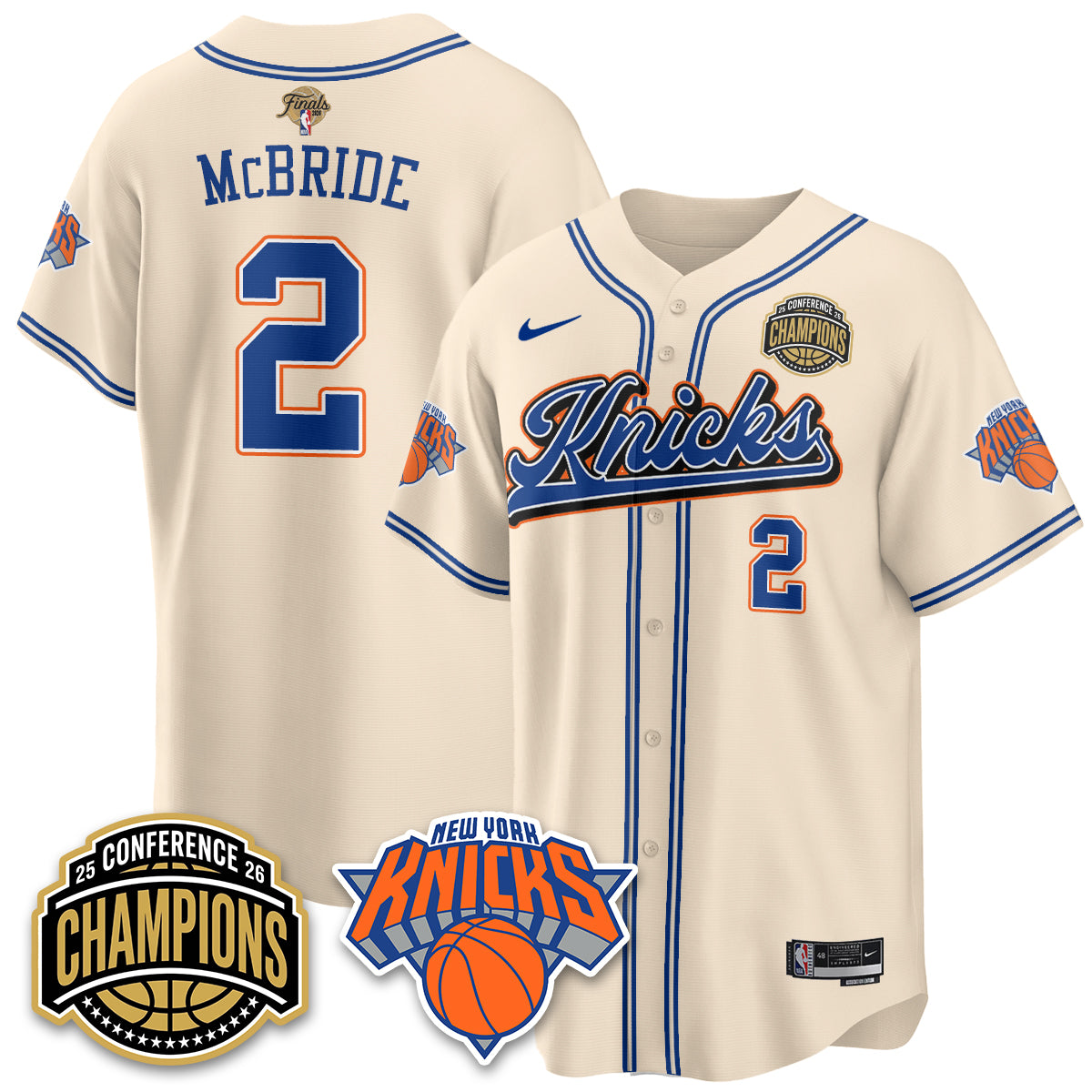 New York Knicks 2026 NBA Finals Vapor City Edition Jersey V2- Stitched