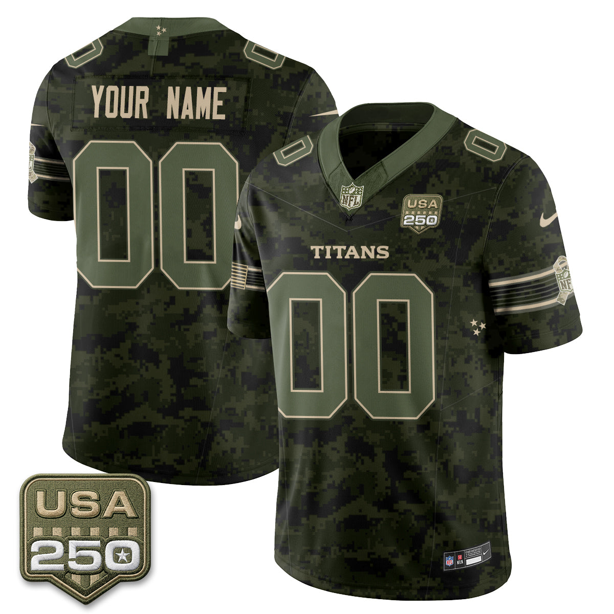 TEN 2026 Salute to Service Edition Vapor Custom  Jersey - Stitched