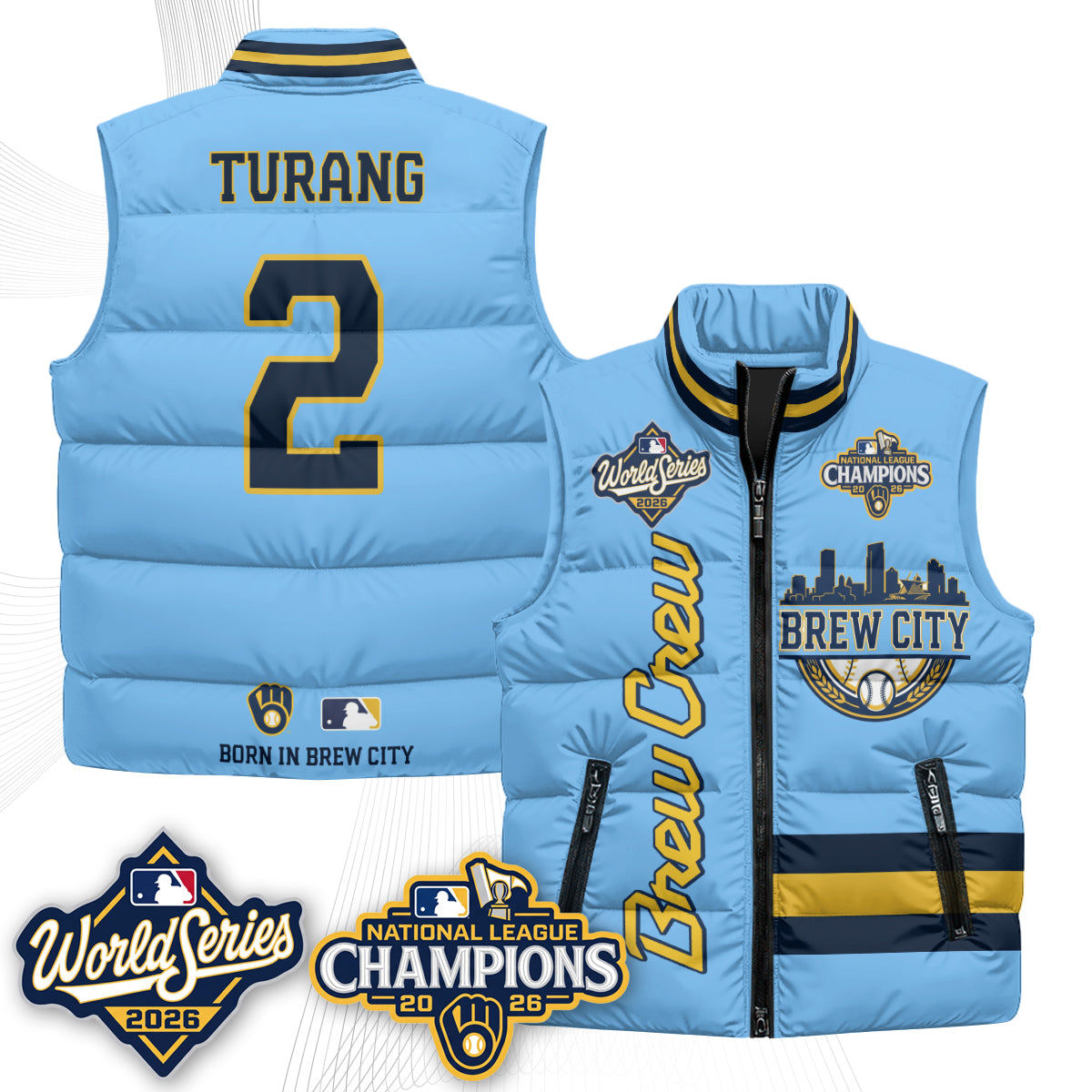 MIL 2026 NL Champions Puffer Vest - Printed