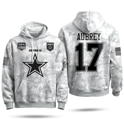 DAL 2026 Salute To Service Edition Pullover Hoodie - Printed