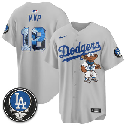 Los Angeles Dodgers x Grateful Dead Edition Vapor Jersey - Stitched