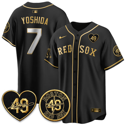 BOS Tim Wakefield Memorial Patch Vaper Premier Limited Jersey - All Stitched