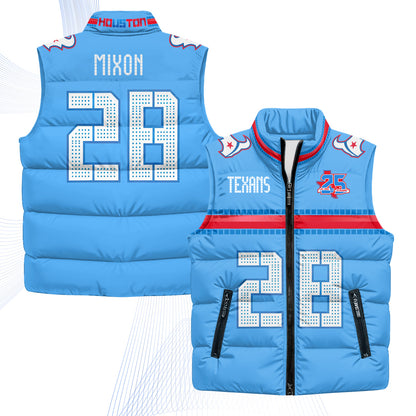 Houston Texans 2026 Rivalries Puffer Vest - Printed