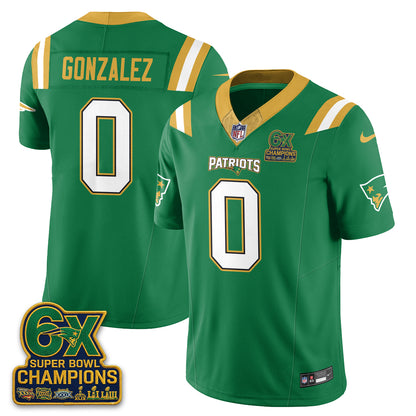 New England Patriots Irish Edition Vapor Jersey - Stitched
