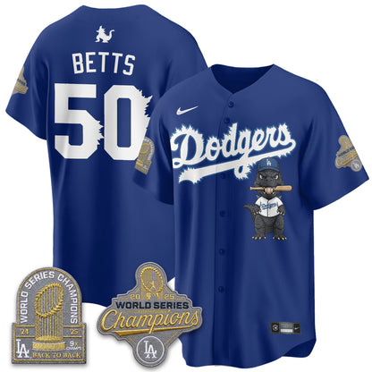 Los Angeles Dodgers x Godzilla Vapor Jersey- Stitched