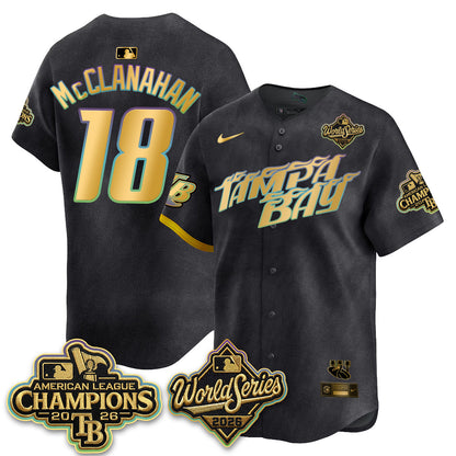 TB 2026 AL Champions Gold Edition Vapor Jersey - Stitched