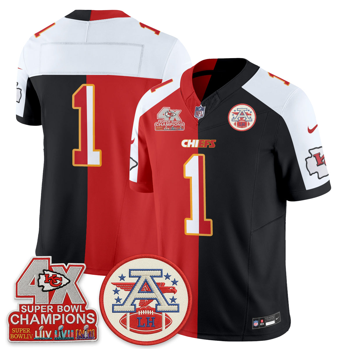 KC Split Edition Vapor Jersey - Stitched