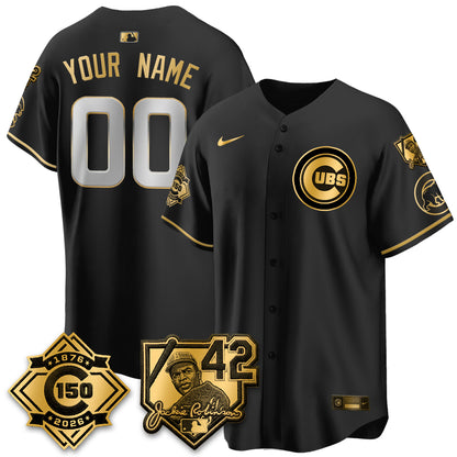 CHC 150th Anniversary & Jackie Robinson Day Patch Vapor Premier Limited Custom Jersey - All Stitched