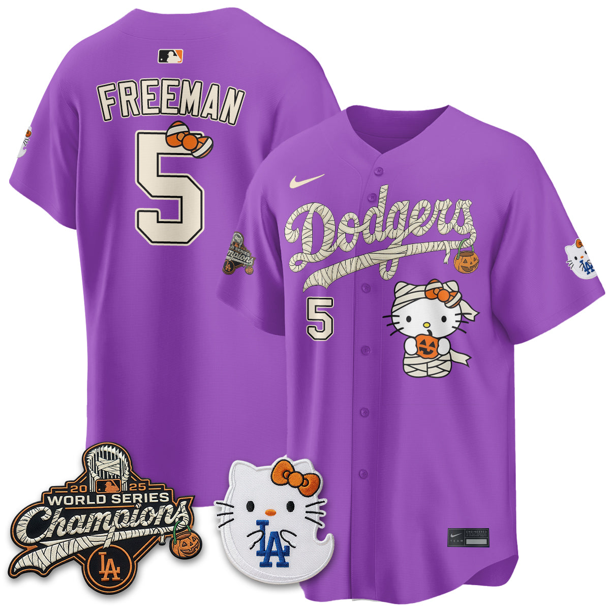 Los Angeles Dodgers Halloween 2026 Vapor Jersey V2- Stitched