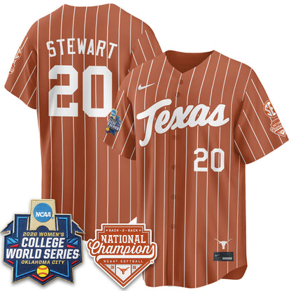 TEX Softball 2026 World Series (WCWS) Vapor Premier Limited Jersey - B2B Champs - Stitched