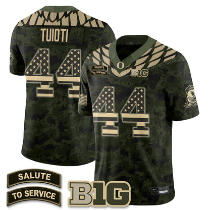 Oregon Ducks 2026 Salute to Service Vapor Jersey - Stitched