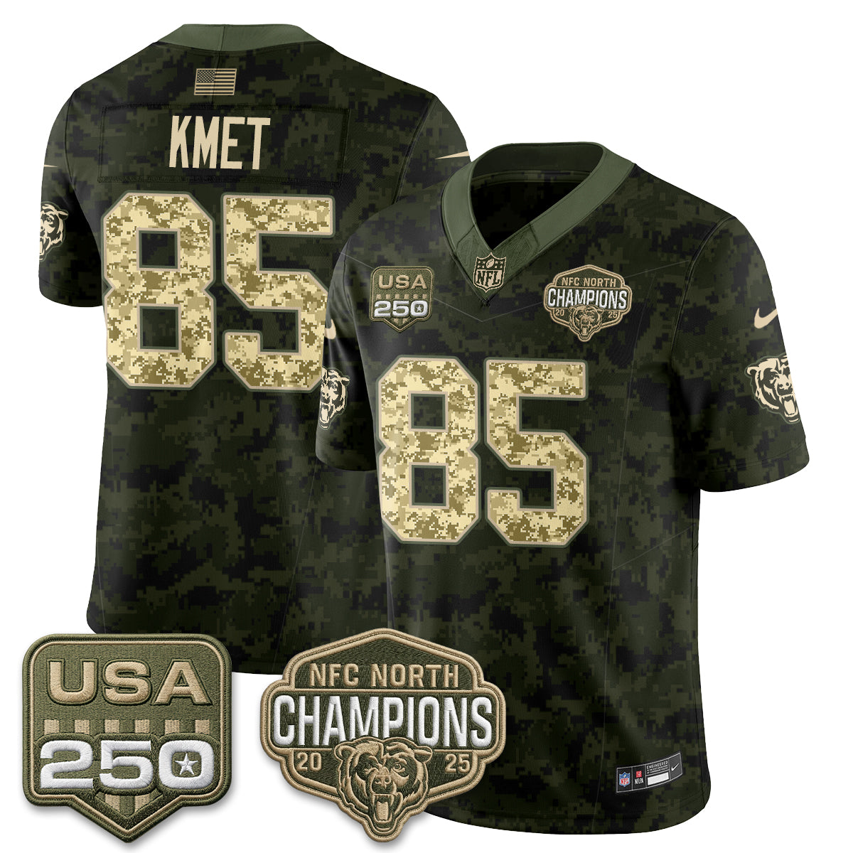 Chicago Bears 2026 Salute to Service Edition Vapor Jersey V2 - Stitched