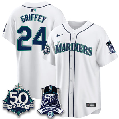 SEA Randy Johnson Vapor Limited Jersey V2- All Stitched