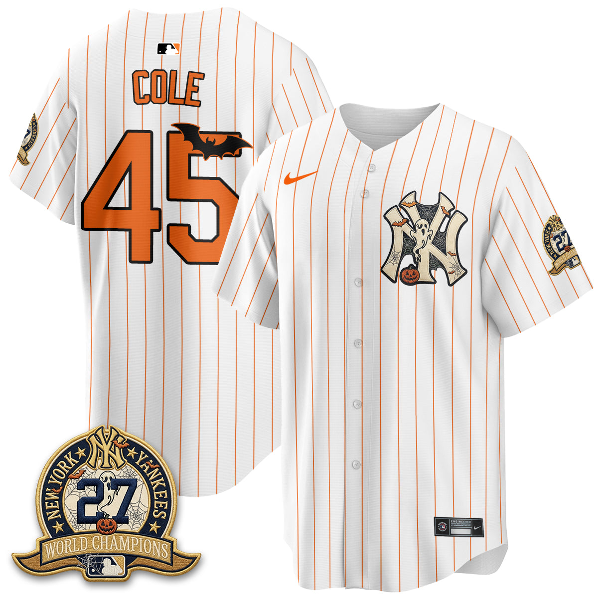 New York Yankees Halloween 2026 Vapor Limited Jersey - Stitched