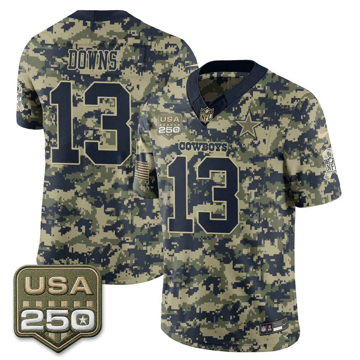 DAL 2026 Salute to Service Edition Vapor Jersey - Stitched