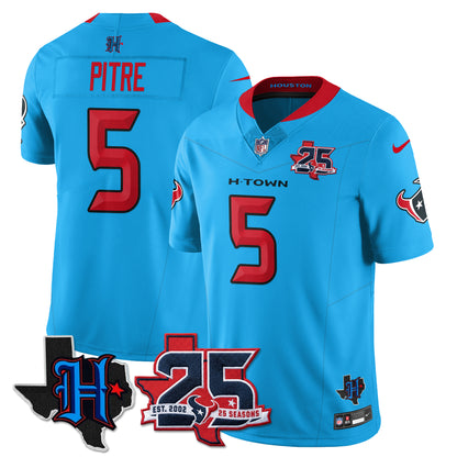 HOU 25th Seasons in 2026 Basic Vapor Limited Jersey - All Stitched