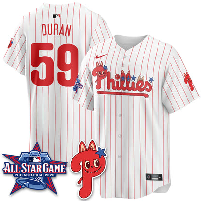 Philadelphia Phillies Fanged Rabbit Doll  Vapor Limited Jersey - Stitched