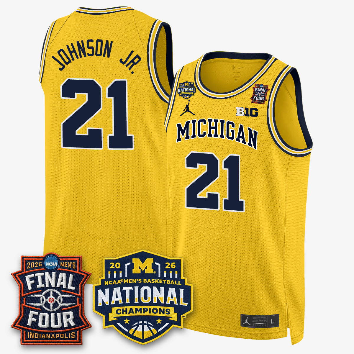 MICH 2026 NCAA Basketball Champions Limited Jersey - All Stitched