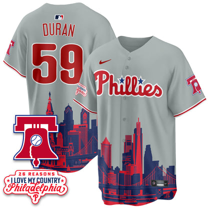 Philadelphia Phillies "26 Reasons I Love My Country" Edition Vapor Jersey - Stitched