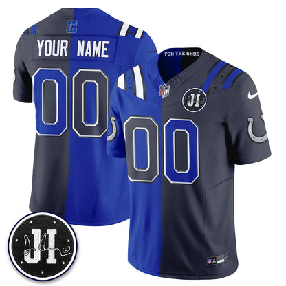 Indianapolis Colts 2026 Rivalries Split Vapor Custom Jersey - Stitched