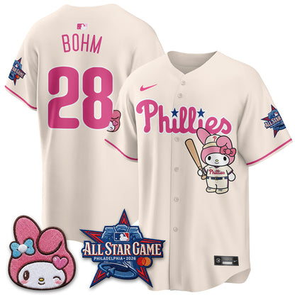 Philadelphia Phillies x Pink Sanrio Friends Edition Vapor Jersey - Stitched