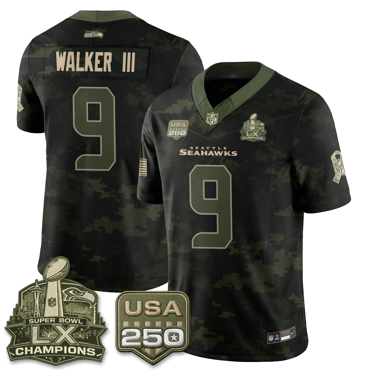 SEA 2026 Salute to Service Edition Vapor Jersey - Stitched n5