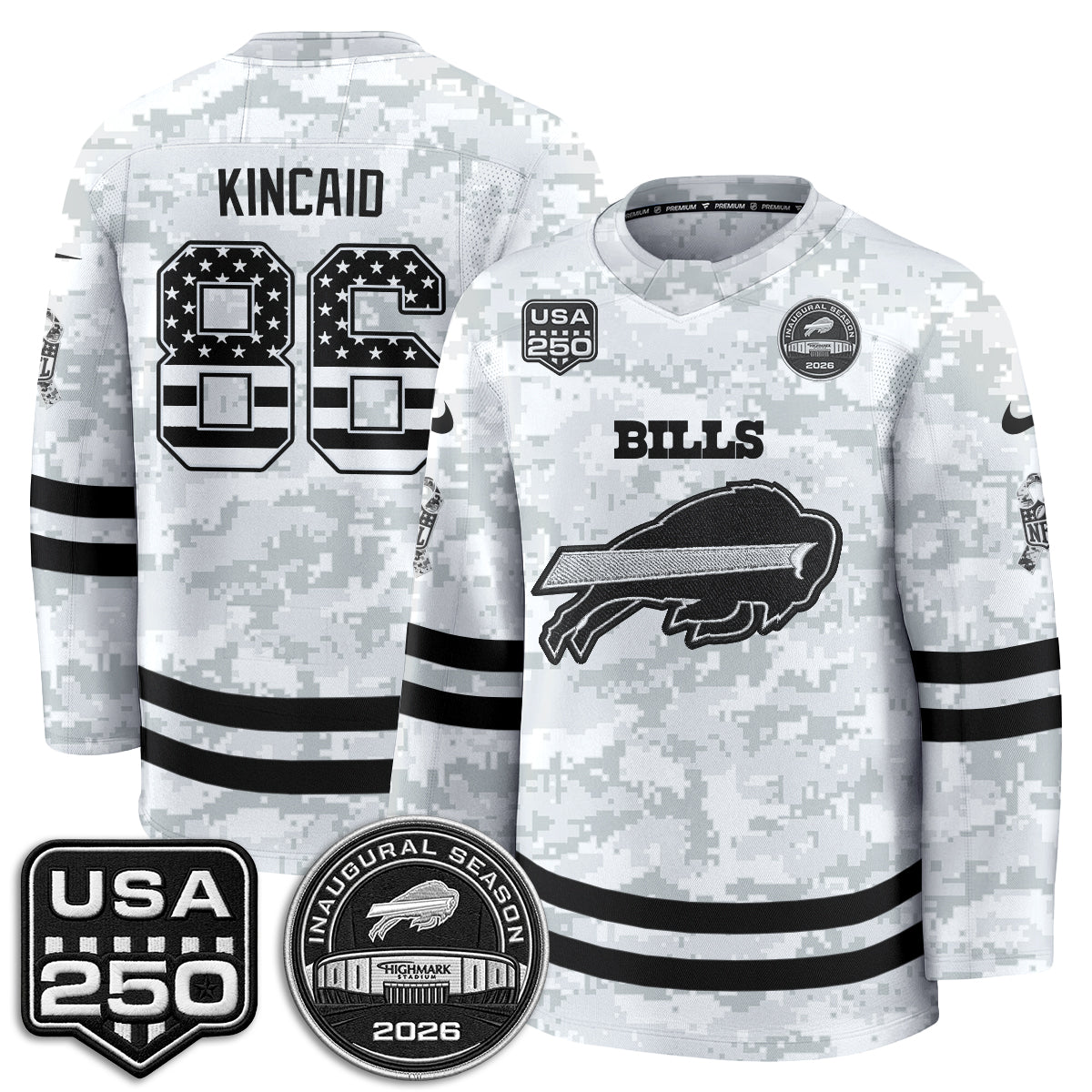 BUF 2026 Salute To Service Edition Hockey Jersey - Printed