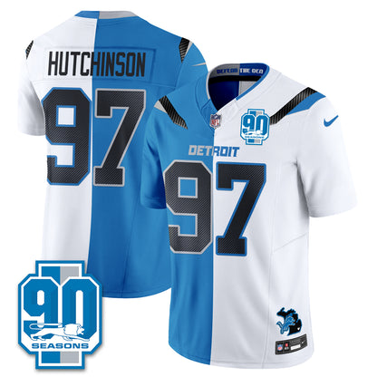 DET Rivalries Split Edition Vapor Jersey - Stitched