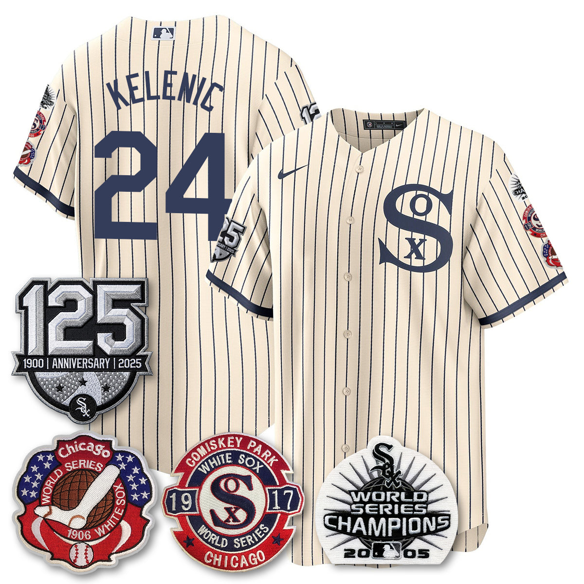 CWS 125th Anniversary - W.S Champions Edition Vapor Jersey - Stitched