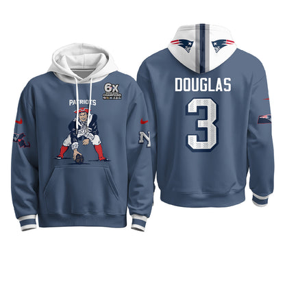 New England Patriots Minuteman Edition Fleece Hoodie - Printed