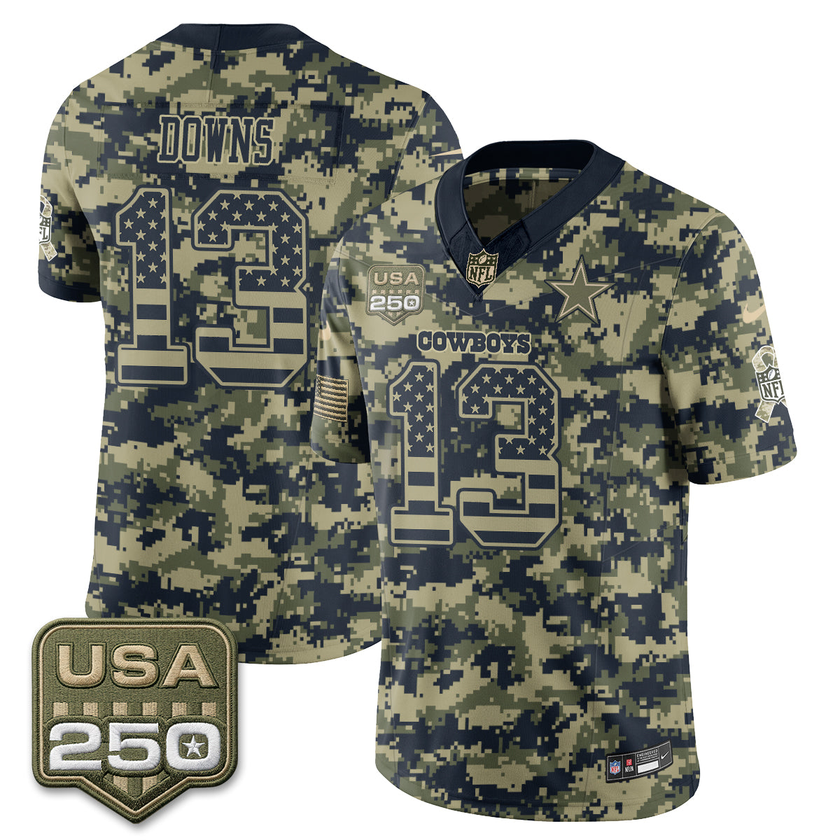 DAL 2026 Salute to Service Edition Vapor Jersey - Stitched