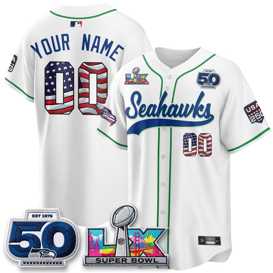 SEA SB LX Champs America Edition Vapor Baseball Custom Jersey - Stitch