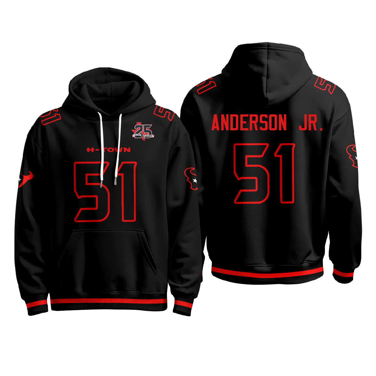 HOU Star Edition Pullover Hoodie - Printed