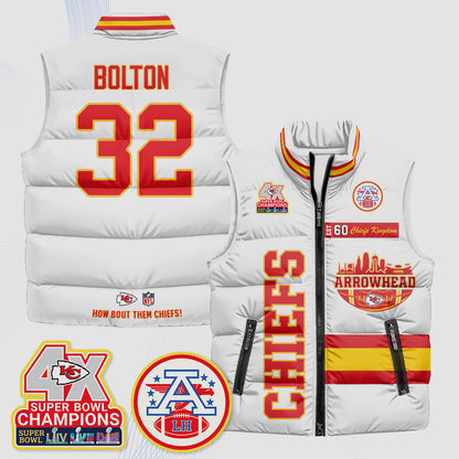 KC Arrowhead Puffer Vest - Printed