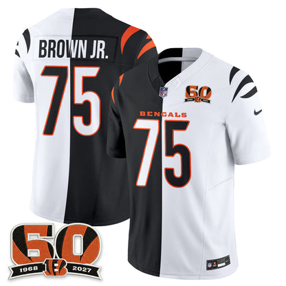 Cincinnati Bengals Split Edition Vapor Jersey - Stitched